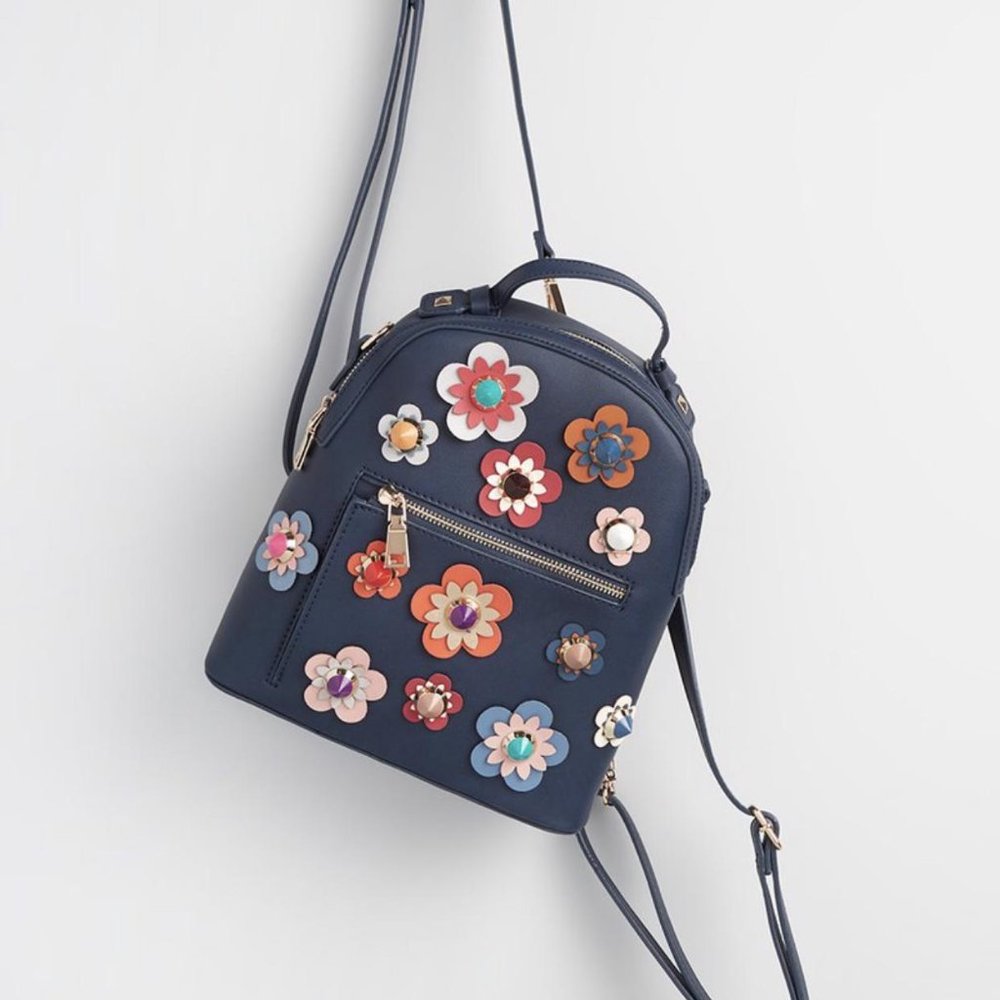 ModCloth Psychedelic Peonies Backpack